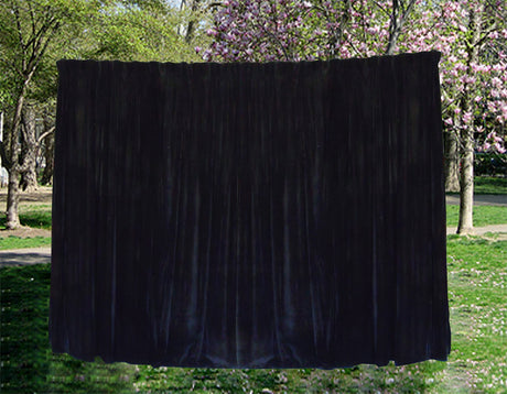 Elegant Black Velvet Pinch Pleat Curtains — Pair 590 x 270cm, Floor Length — Allure Home Collections