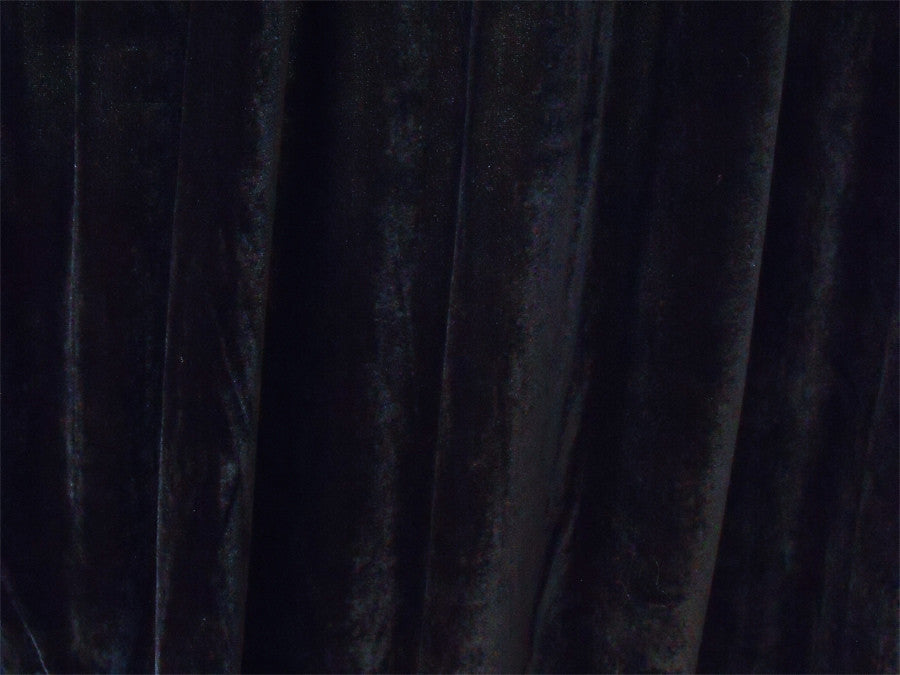Elegant Black Velvet Pinch Pleat Curtains — Pair 600 x 230cm — Allure Home Collections
