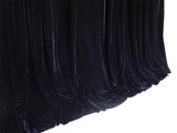 Luxurious Thick 4-Way Stretch Velvet Blockout Curtains — Black Pair 580 x 270cm — Allure Home Collections