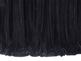 Luxurious Thick 4-Way Stretch Velvet Blockout Curtains — Black Pair 580 x 270cm — Allure Home Collections