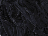 Luxurious Thick 4-Way Stretch Velvet Blockout Curtains — Black Pair 580 x 270cm — Allure Home Collections