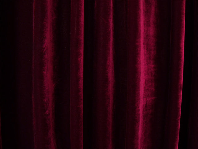 Burgundy 4-Way Stretch Velvet Curtains 600x265cm