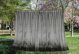 Plush Grey Warp-Knitted Velvet Curtains — Pair 540 x 270cm with Hooks — Allure Home Collections