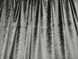 Plush Grey Warp-Knitted Velvet Curtains — Pair 540 x 270cm with Hooks — Allure Home Collections