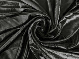 Plush Grey Warp-Knitted Velvet Curtains — Pair 540 x 270cm with Hooks — Allure Home Collections