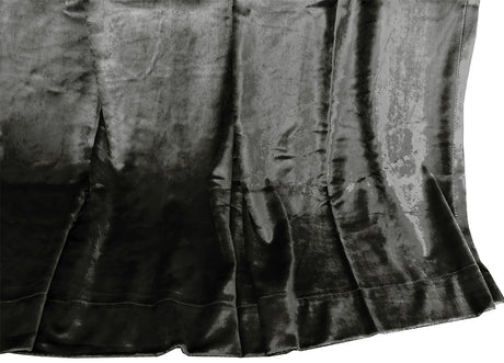 Plush Grey Warp-Knitted Velvet Curtains — Pair 540 x 270cm with Hooks — Allure Home Collections