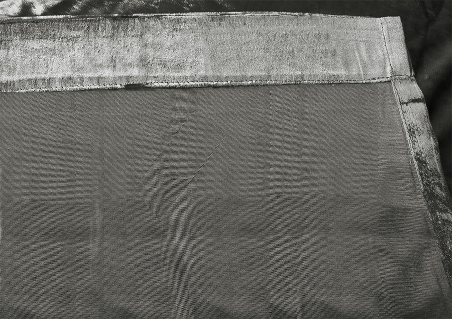 Plush Grey Warp-Knitted Velvet Curtains — Pair 540 x 270cm with Hooks — Allure Home Collections