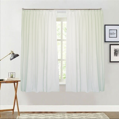 Milk White High-Quality Blockout Curtain Panel — 130 x 160cm Pinch Pleat — Allure Home Collections