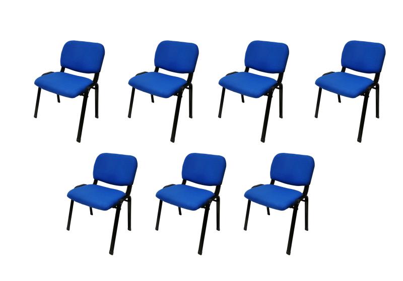 Waroona blue stackable visitor chair for conference rooms