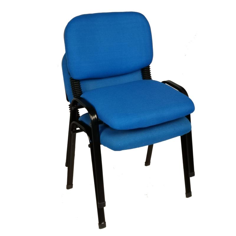 Waroona blue stackable visitor chair for conference rooms
