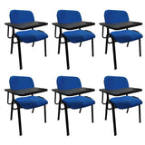 Waroona blue lecture chair with writing tablet for classrooms
