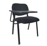 Waroona black lecture chair with writing tablet for classrooms