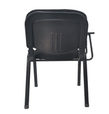 Waroona black lecture chair with writing tablet for classrooms