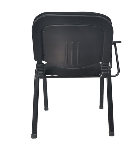 Waroona black lecture chair with writing tablet for classrooms
