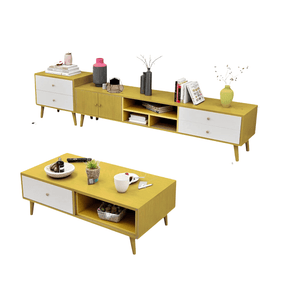 Geeveston TV stand, side table and coffee table set in a modern living room