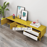NNECN Modern TV Stand, Side Table and Coffee Table Package — 3-Piece Living Room Set — Allure Home Collections