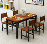 Greenhill 5 Piece Dining Set, Oak and Black