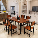 Greenhill 5 Piece Dining Set, Oak and Black