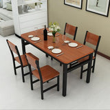 Greenhill 5 Piece Dining Set, Oak and Black
