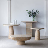 Logan Oval Cement Coffee Table