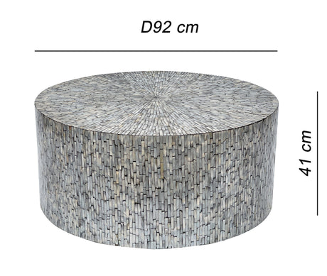 Mont Blanc Handcrafted Mother of Pearl Coffee Table