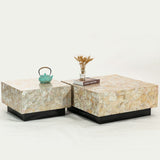 Cluster Mother of Pearl Artisan Coffee Table