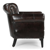 Chocolate Leather Armchair: Classic Elegance Redefined