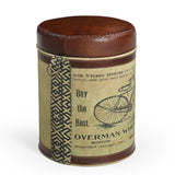 Cylindrical Bicycle Ottoman Conversation Piece Inspired by 1860s Bicycle History — Allure Home Collections