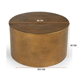 Hammered Iron Coffee Table