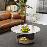 Hurstbridge Round Coffee Table, White