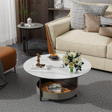 Hurstbridge Round Coffee Table, White