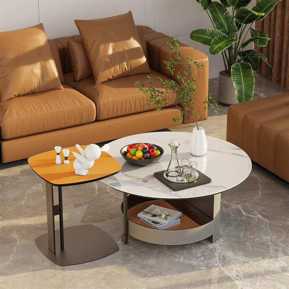 Hurstbridge Round Coffee Table, White