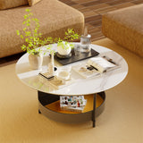 Hurstbridge Round Coffee Table, White