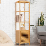 Fitzroy Bamboo Storage Cupboard, Natural