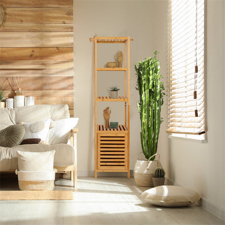 Fitzroy Bamboo Storage Cupboard, Natural