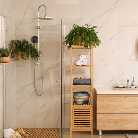 Fitzroy Bamboo Storage Cupboard, Natural