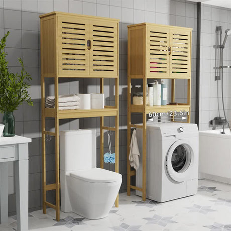 Kalangadoo Bamboo Over Toilet Cabinet, Natural Wood image 4