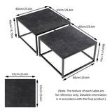 Cottles Bridge Nesting Coffee Table 2pcs, Black