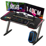 Moncrieff Gaming Desk, Black 140cm