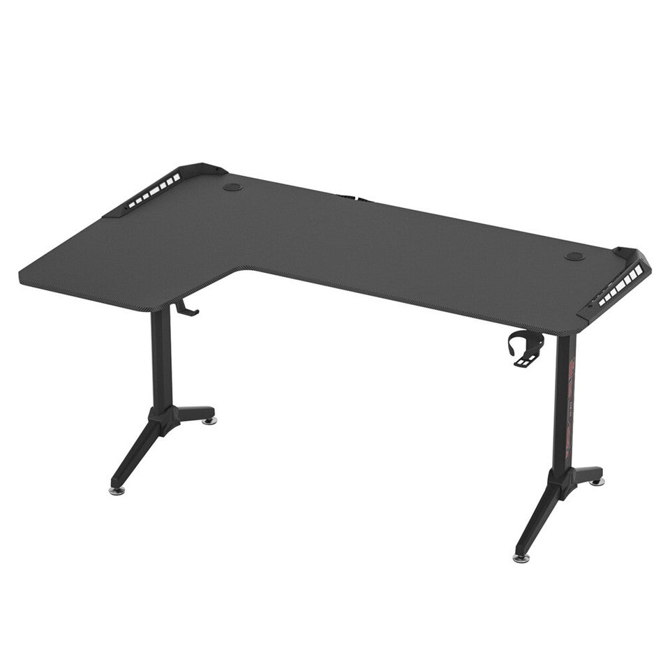Fisher Gaming Desk, Black 160cm