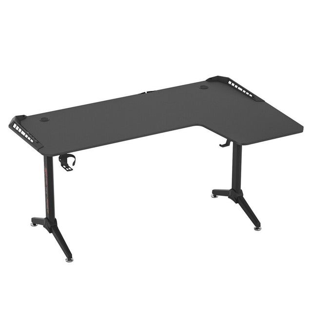 Fisher Gaming Desk, Black 160cm