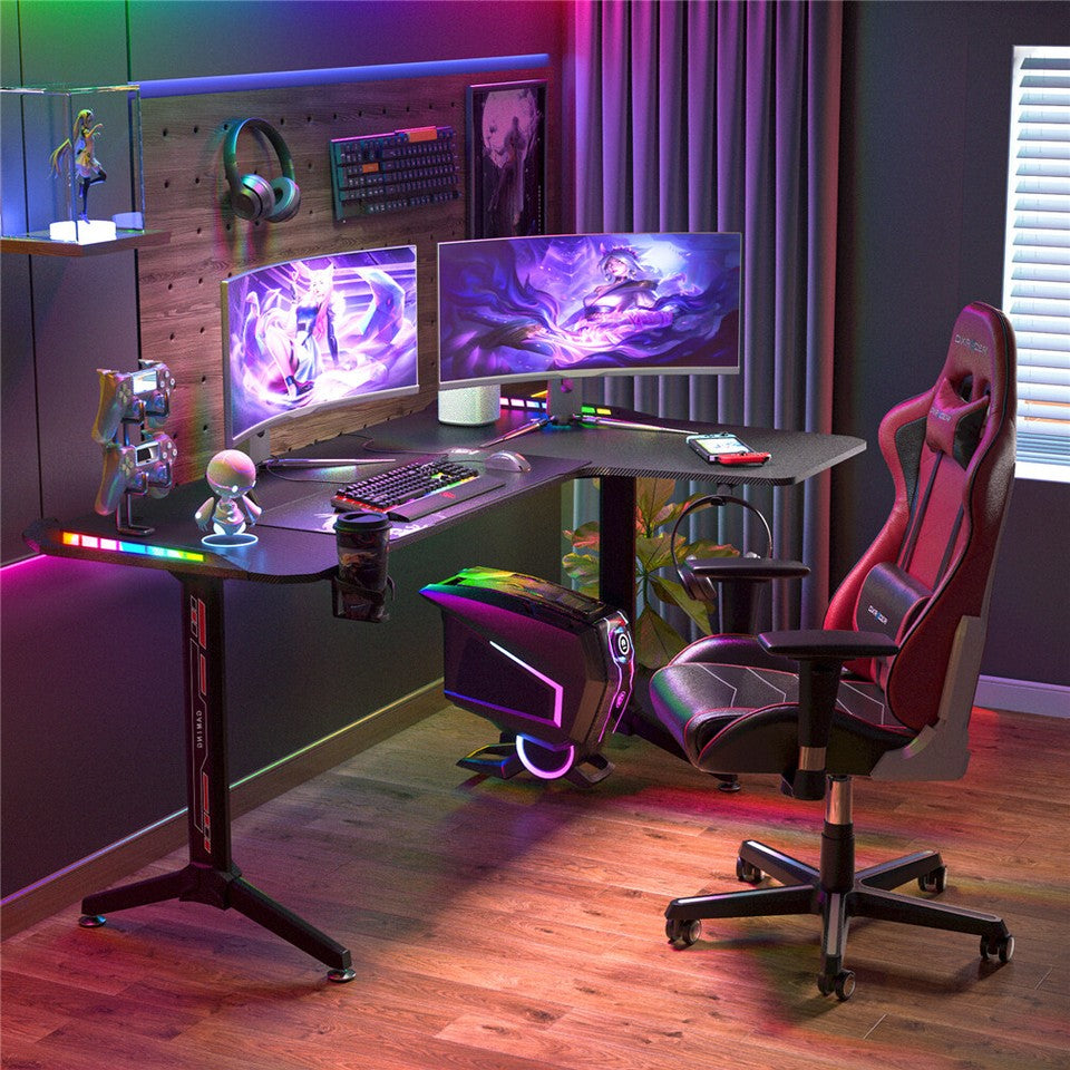 Fisher Gaming Desk, Black 160cm view 3