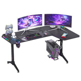 Fisher Gaming Desk, Black 160cm view 5