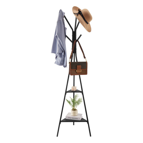 Leopold Marble Base Coat Stand, Gold and White