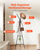 Leopold Marble Base Coat Stand, Gold and White