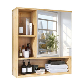 Wrattonbully 555mm Mirror Cabinet, Natural