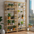 6-Tier Bamboo Storage Shelf Unit with Adjustable Shelves, Natural