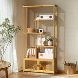 College Park 6 Tier Bookshelf, Natural