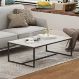 Doreen Marble Coffee Table, White