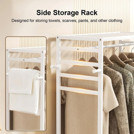 St Leonards Bamboo Clothes Rack, White